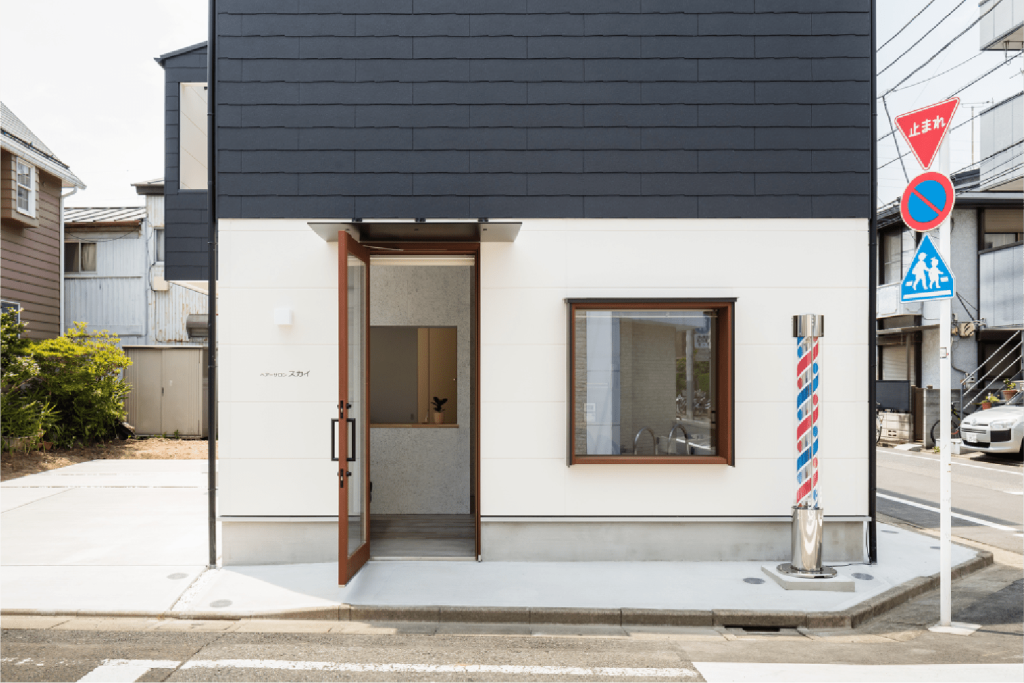 店舗兼用住宅のヘアサロン